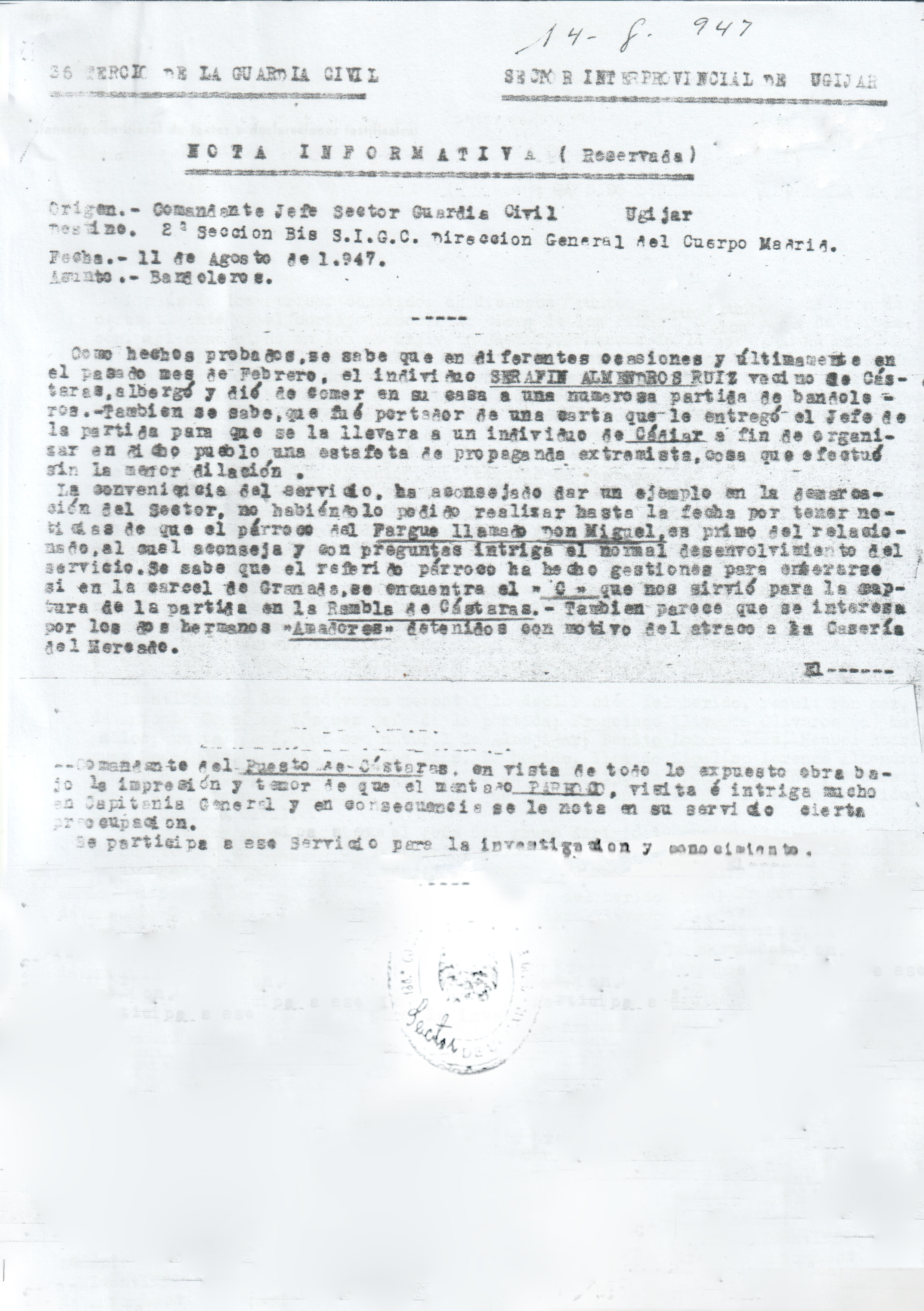 Nota sobre el maquis